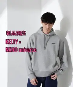 新品　別注　KELTY × ナノユニバース　ロゴ　スウェット パーカーのサムネイル
