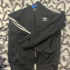 adidas 黒 ジップアップジャケット