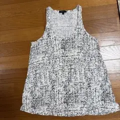 Theory ノースリーブ タンクトップ　ホワイト ブラック Sのサムネイル