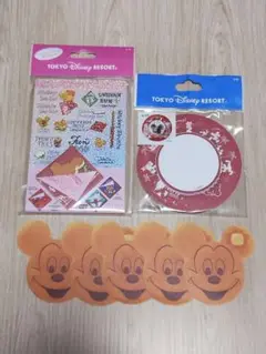 ディズニー❤パークフード折り紙メモ＆お皿メモセット♪ 新品未使用