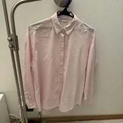 ZARA ピンク ストライプ 長袖シャツ