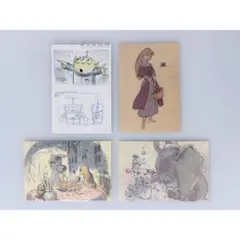 【ディズニー】 ポストカード 4枚セット