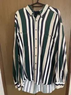 BASIC options ストライプシャツ XLTサイズ