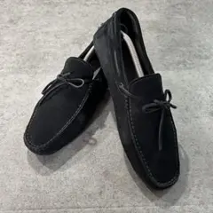 TOD'S トッズ スエード 28cm モカシン ゴンミーニ ブラック 付属品有のサムネイル