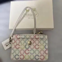 未使用　COACH コーチ　カラフルリングポーチ