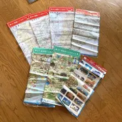 ハンカチ地図 7枚セット 日本製