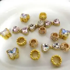 合金リボン&蝶々 ロンデルセット