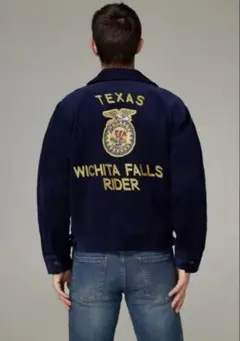 FFAジャケット　ファーマーズジャケット　コーデュロイジャケット　ネイビー