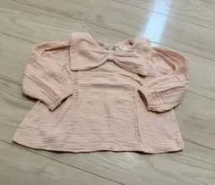 H&M ベビー リボン付きブラウス ピンク 92cm