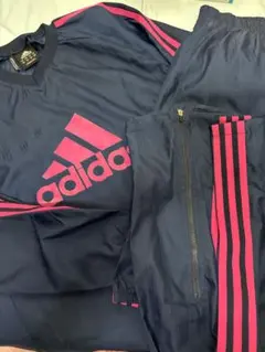 adidas ピステ 上下セット ネイビー×ピンクのサムネイル
