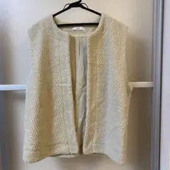 【着画あり】Discoat ディスコート　ベスト　レイヤード　アウター　ボア