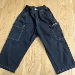 Little weekend カーゴパンツ 120cm 黒　デニム