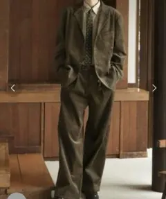 Bleme コーデュロイスラックス　茶色