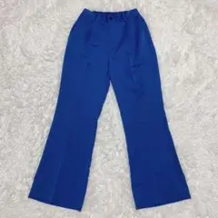 EMMA CLOTHES 青色　ワイドパンツ　バギーシルエットのサムネイル