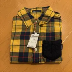 ムージョンジョン チェック柄長袖シャツ 130