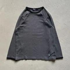 90s polo by raloh lauren l/s グレー ロンt ポニー