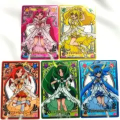 スマイルプリキュア！　キラキラカードグミ2　5枚セット　2012　クリアカード