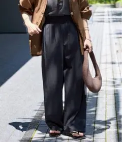 ジャーナルスタンダード　ナイロンストレッチワイドパンツ　38