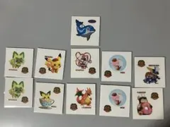 ポケモンパン　シール ポケモンカフェ　ラメ10点＋1 まとめ売りのサムネイル