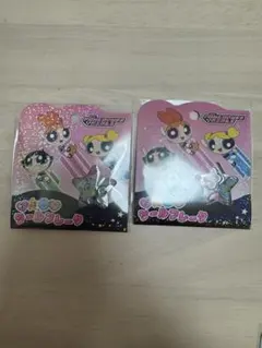 パワーパフガールズ　おはじきシール フレーク　２点セット