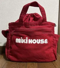 赤いチェック柄のMIKI HOUSEトート バッグ、定価19800円 - メルカリ
