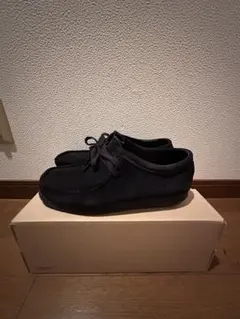 Clarks wallabee 黒 スエード　26cm