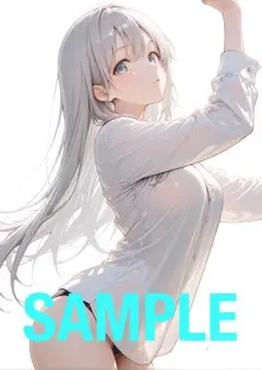 アートポスター♡A4 イラスト グラビア アニメ 二次元 美少女 可愛い 105