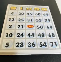 （ハナヤマ）ビンゴカード　20枚セット