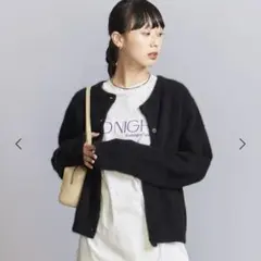 Wenzday ファーカーディガン、 ストライプ カーディガン 肌触り最高 