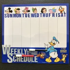 再値下げ❗️ディズニー スケジュールボード★第一生命＋ディズニーうちわ9本のサムネイル