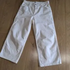 ユニクロ バギージーンズ 2023年春モデル オフホワイト サイズ27