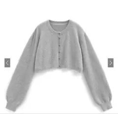 最終値下げ！GRL ラメニットクロップド丈カーディガン　mh26