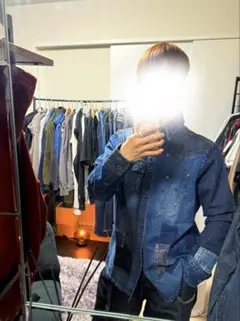 エルメス❤️セリエボタン❤️シルク・デニム❤️ジャケット　Tになります。 エルメス❤️セリエボタン❤️シルク・デニム❤️ジャケット T様専用に