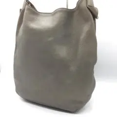 未使用に近い✨ ヒロフ HIROFU ハンドバッグ　シボ革　グレージュ HIROFU 良品✨ ヒロフ トートバッグ ハンドバッグ レザー シボ革