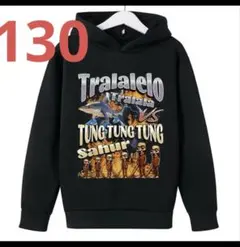 イタリアンブレインロッド　パーカー　キッズ　ボーイズ　長袖 130ブラック②