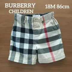 バーバリーBurberry チェック柄 ハーフパンツ　ボトムス 18M 86cm