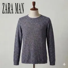 ZARA MAN ザラマン クルーネック ミックスニットセーター L
