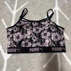 【新品】PUMA プーマ　フラワーパターン スポーツブラ M ハーフトップ