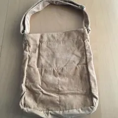 新品　LookUp ショルダー　コーデュロイ ベージュ　トートバッグ　茶色