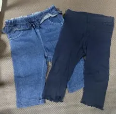 H&Mその他　ベビーズボン2点セット80・90センチ