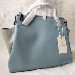 【新品!!】Bermosa ☆ 2WAY ハンド＆ショルダーバッグ ライトブルー