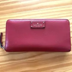 kate spade ケイトスペード 長財布 ラウンドファスナー 赤