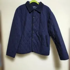 JOURNAL STANDARD★ネイビーキルティングジャケット コーデュロイ襟