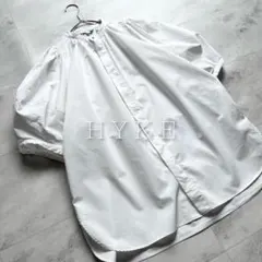 HYKE/ハイク/21AW/ギャザーシャツ/GATHERED SHIRT HYKE（ハイク）の「＜HYKE（ハイク）＞T/C ギャザー シャツ