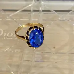 ラピスラズリ 18K リング ケース付き - メルカリ