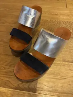 FABIO RUSCONI ウェッジソールサンダル 38寄りの37