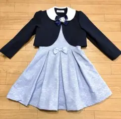 110cm ライトブルー レース柄 ワンピース any FAM ボレロセット