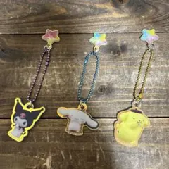 サンリオキャラクターズ　にじほしキャンディ　ツインチャーム　3点セット