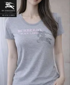 BURBERRY BLACK LABEL 半袖Tシャツ グレー　2