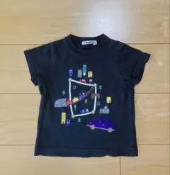ファミリア　Tシャツ　90cm　黒　電車のサムネイル